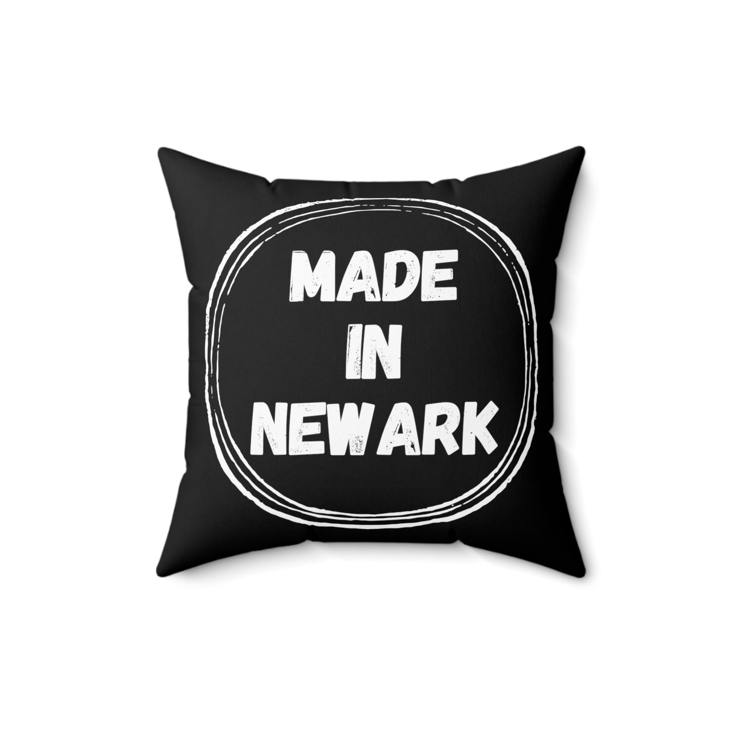 Made in Newark - Black Pillow