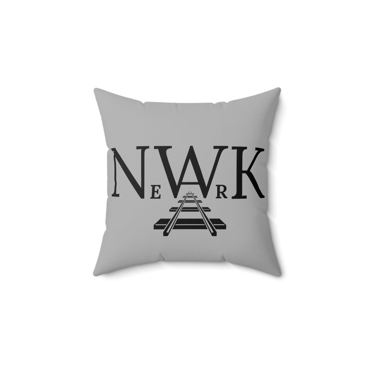 Newark Railroad - Grey Pillow