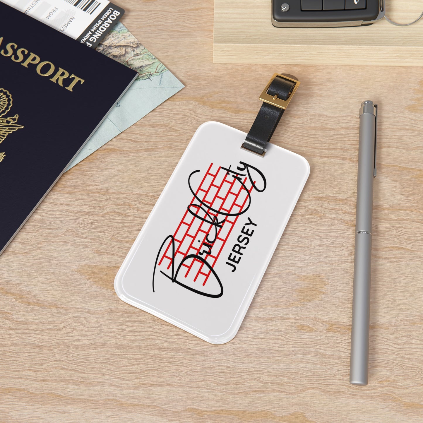 Brick City Skyline - Luggage Tag
