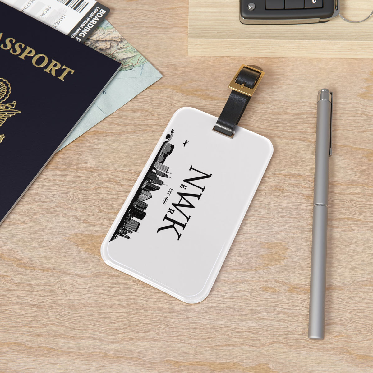 New York Skyline Luggage Tag — NYWK Travel ID Tag