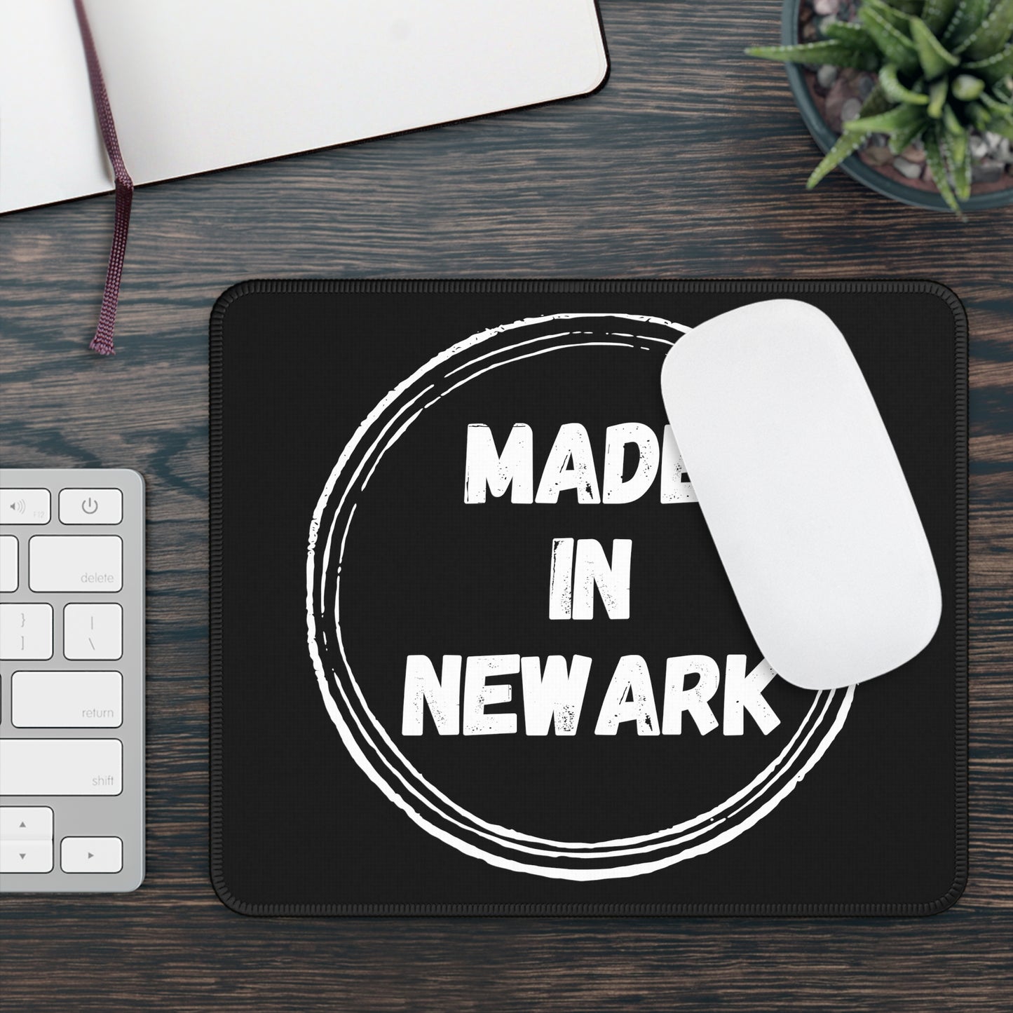 Made in Newark - Black Mouse Pad