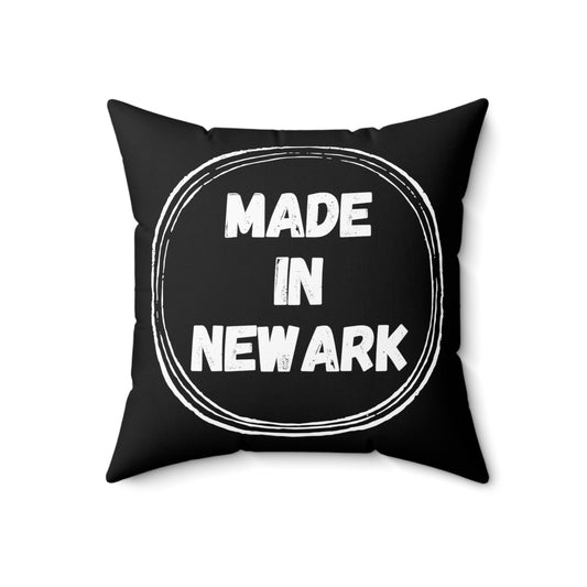 Made in Newark - Black Pillow