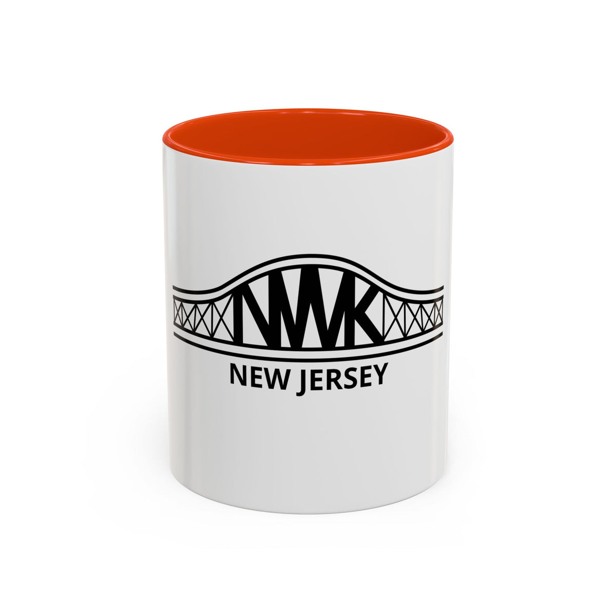 New Jersey Bridge Mug — 11oz & 15oz Color Accent Coffee Cup
