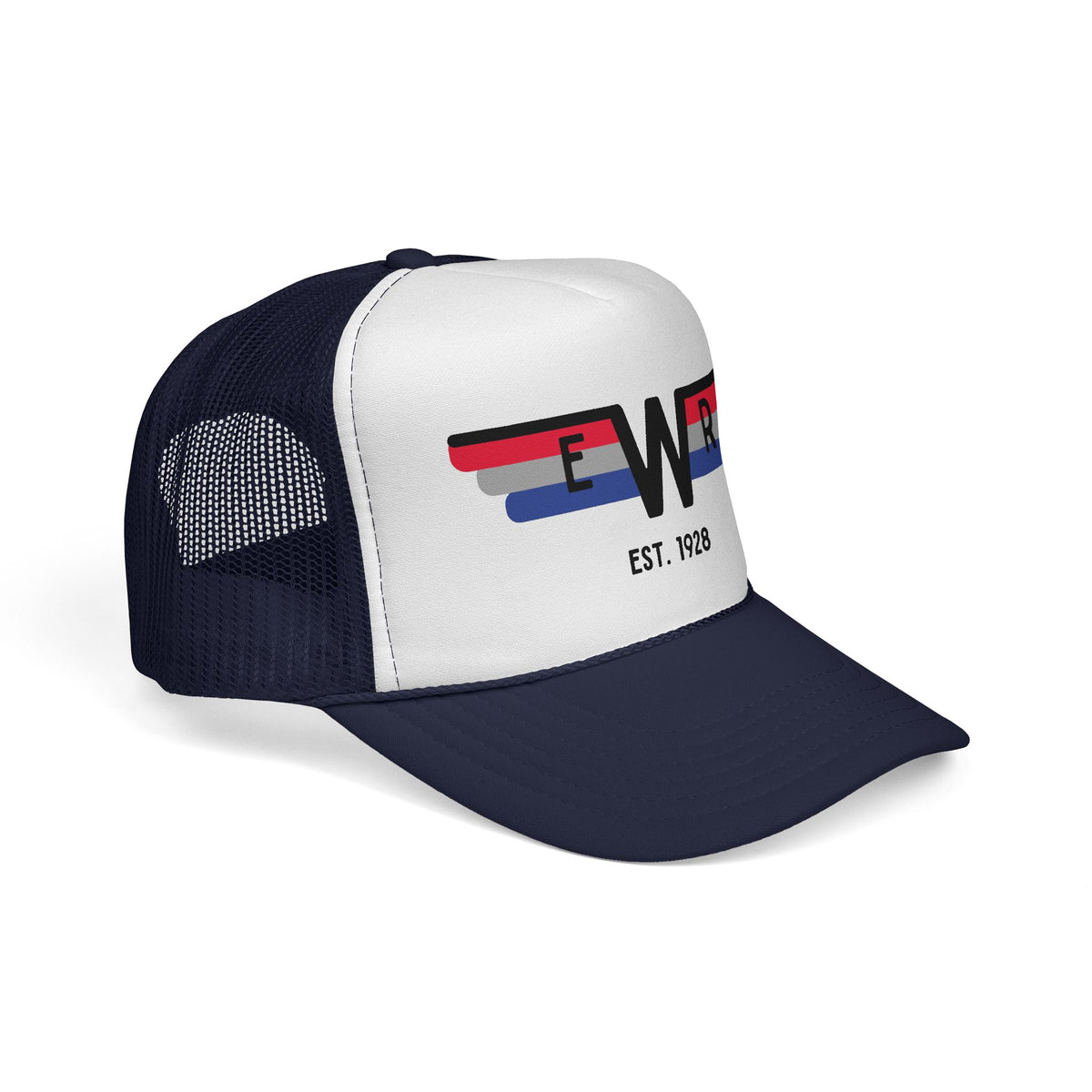 Retro Winged EWR Trucker Hat — Vintage Airline-Inspired Cap (Est. 1928)