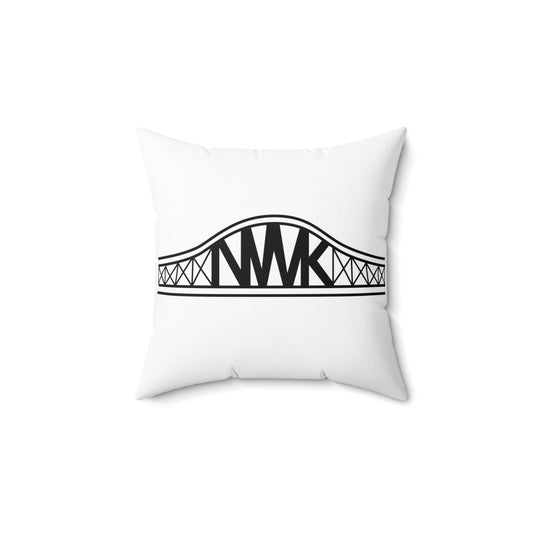 NWK Bridge - White Pillow
