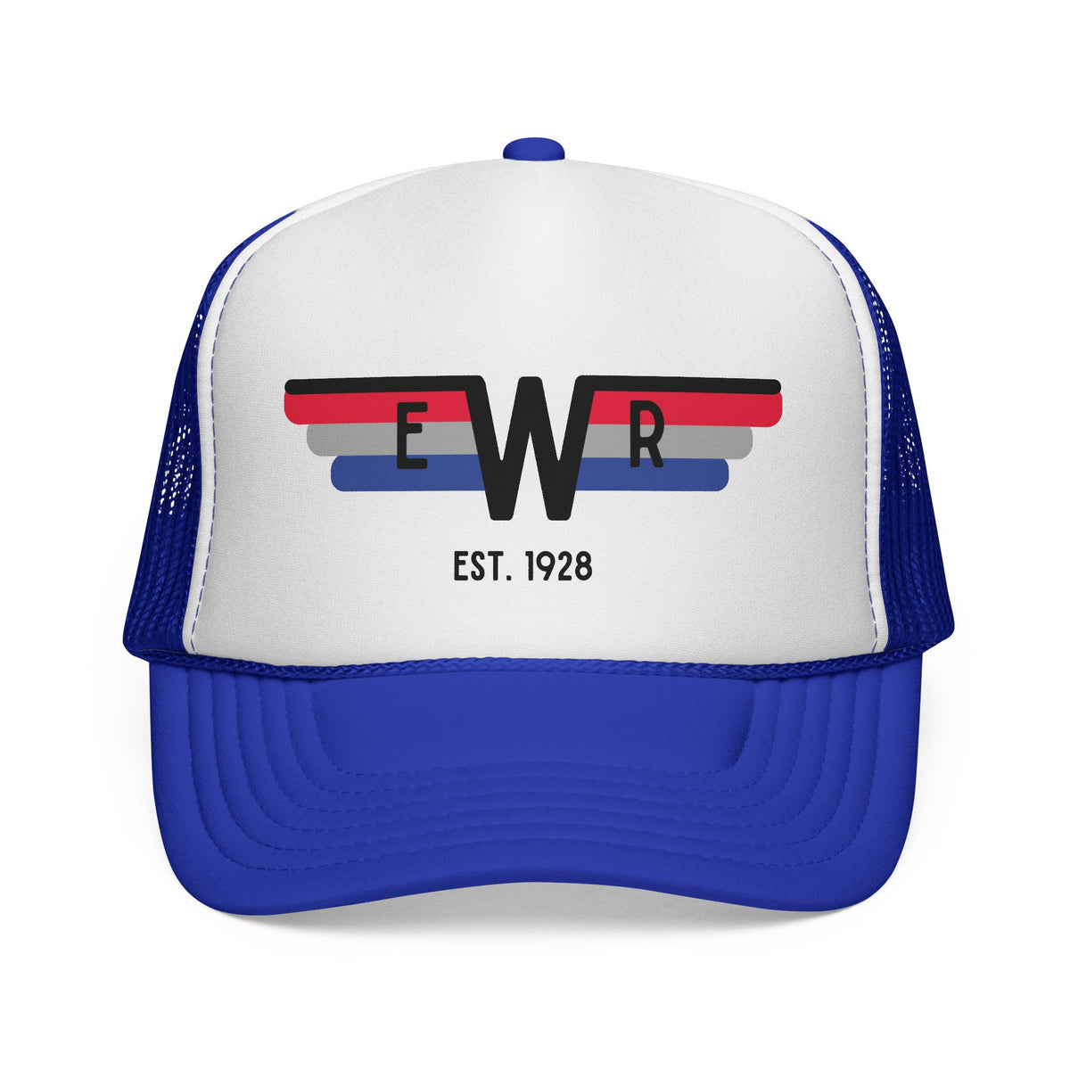Retro Winged EWR Trucker Hat — Vintage Airline-Inspired Cap (Est. 1928)
