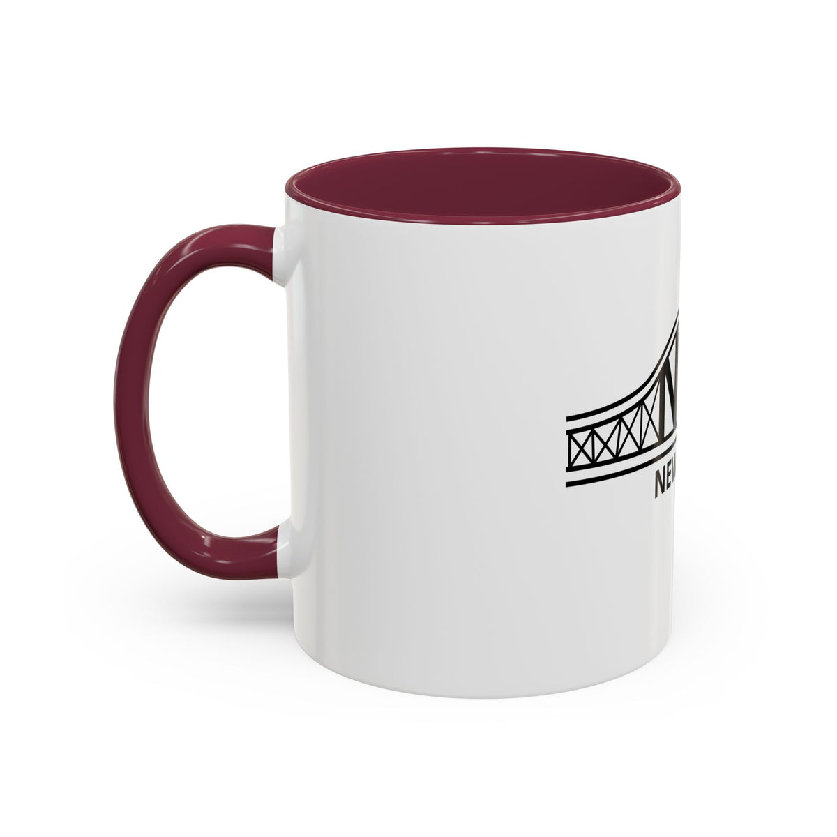 New Jersey Bridge Mug — 11oz & 15oz Color Accent Coffee Cup