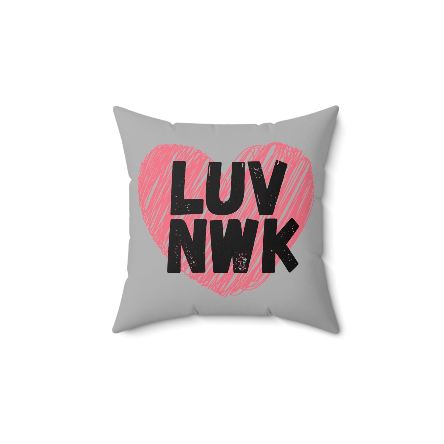 LUV NWK - Grey Pillow