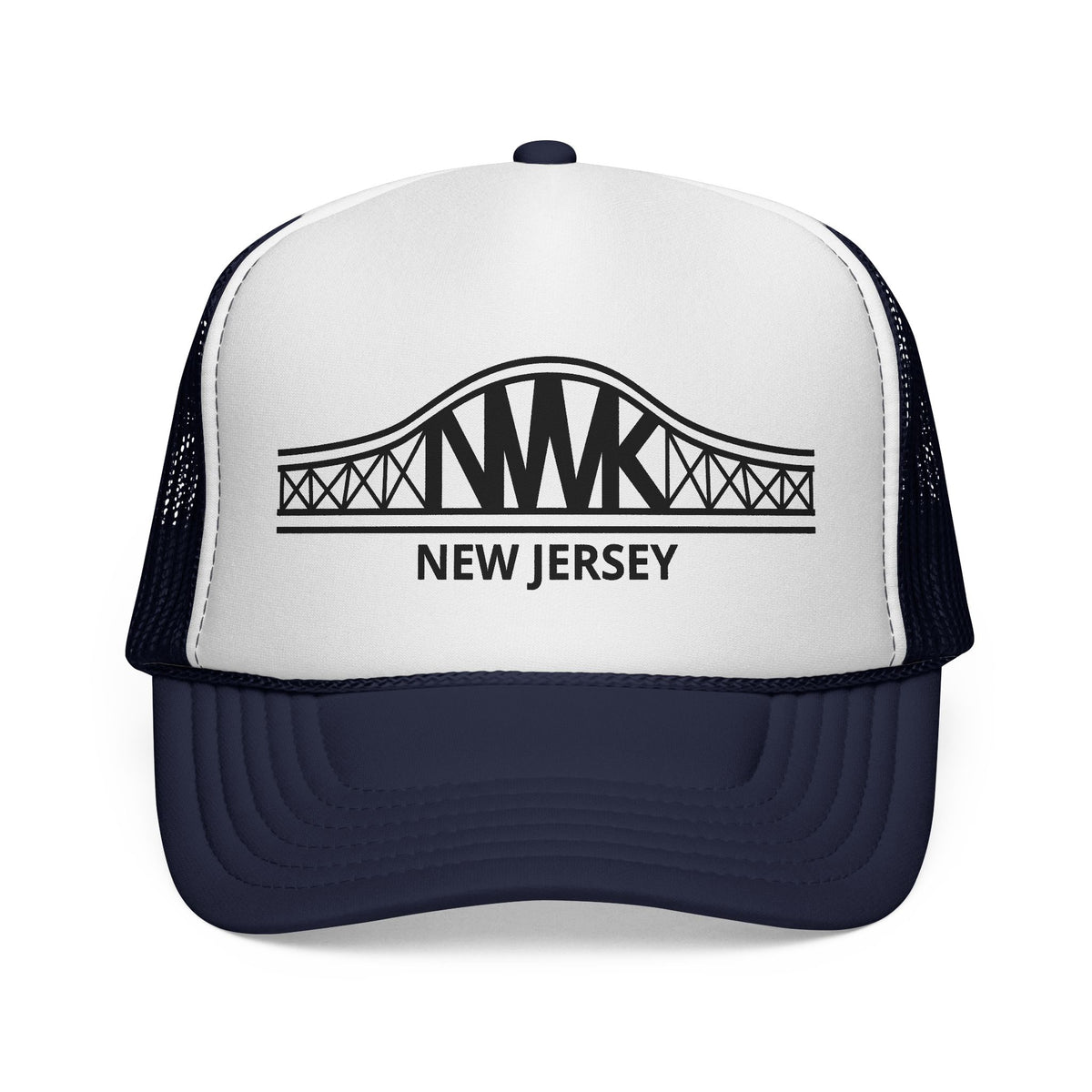New Jersey Bridge Trucker Cap — Vintage State Landmark Hat