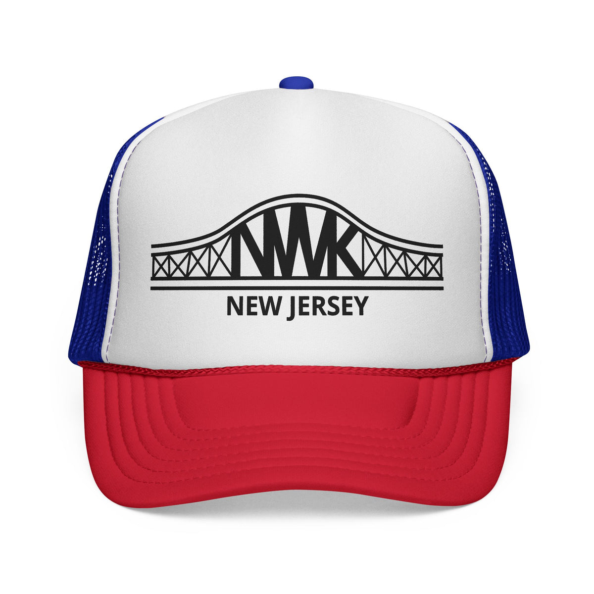 New Jersey Bridge Trucker Cap — Vintage State Landmark Hat