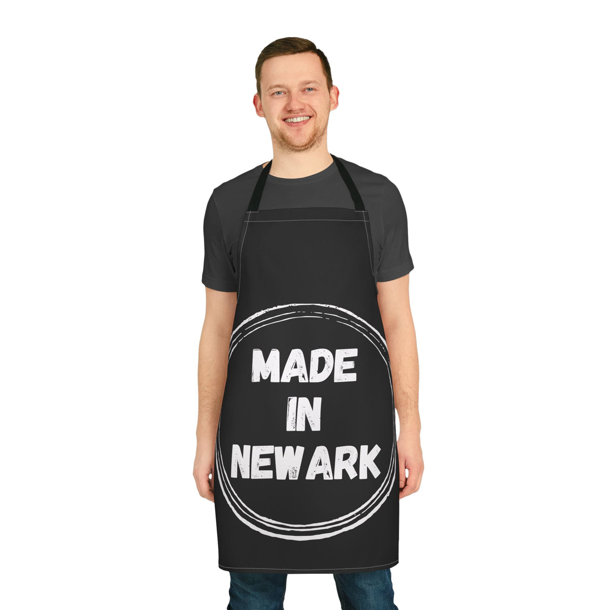 Made in Newark Apron — City Pride Kitchen Bib for Home Cooks & Grillers