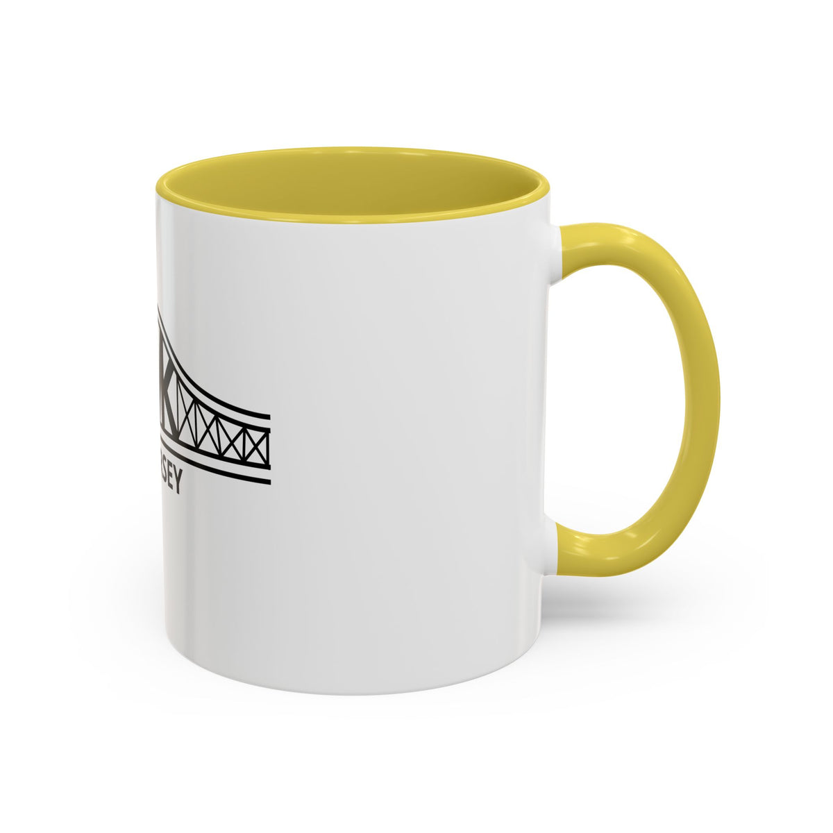 New Jersey Bridge Mug — 11oz & 15oz Color Accent Coffee Cup