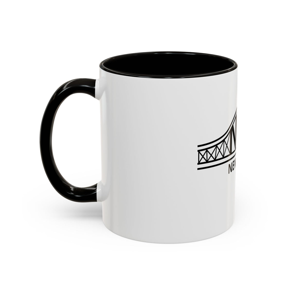 New Jersey Bridge Mug — 11oz & 15oz Color Accent Coffee Cup