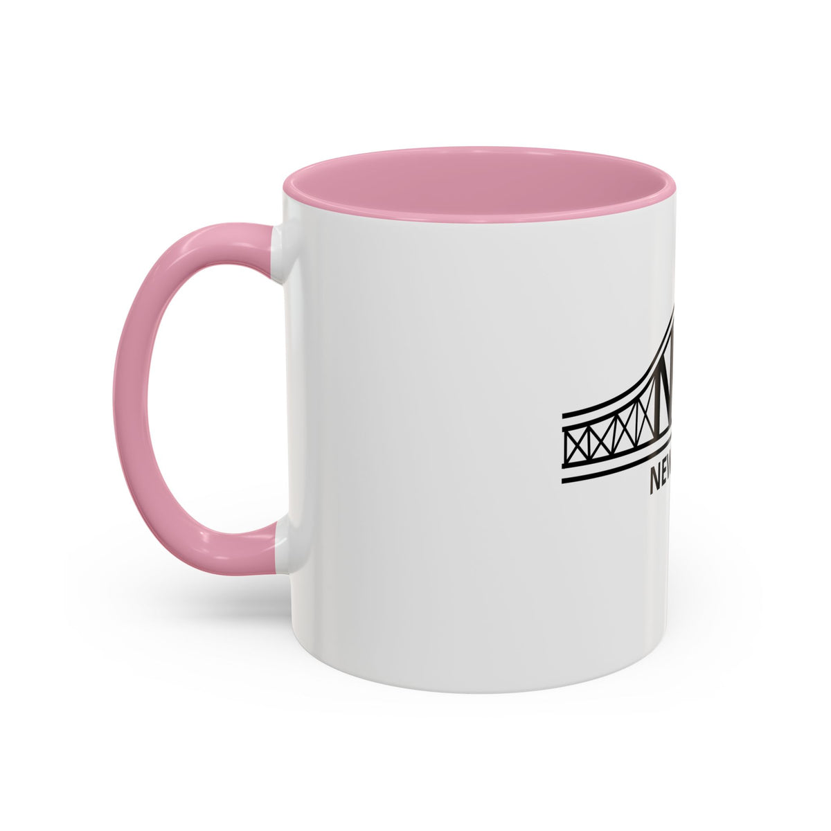 New Jersey Bridge Mug — 11oz & 15oz Color Accent Coffee Cup