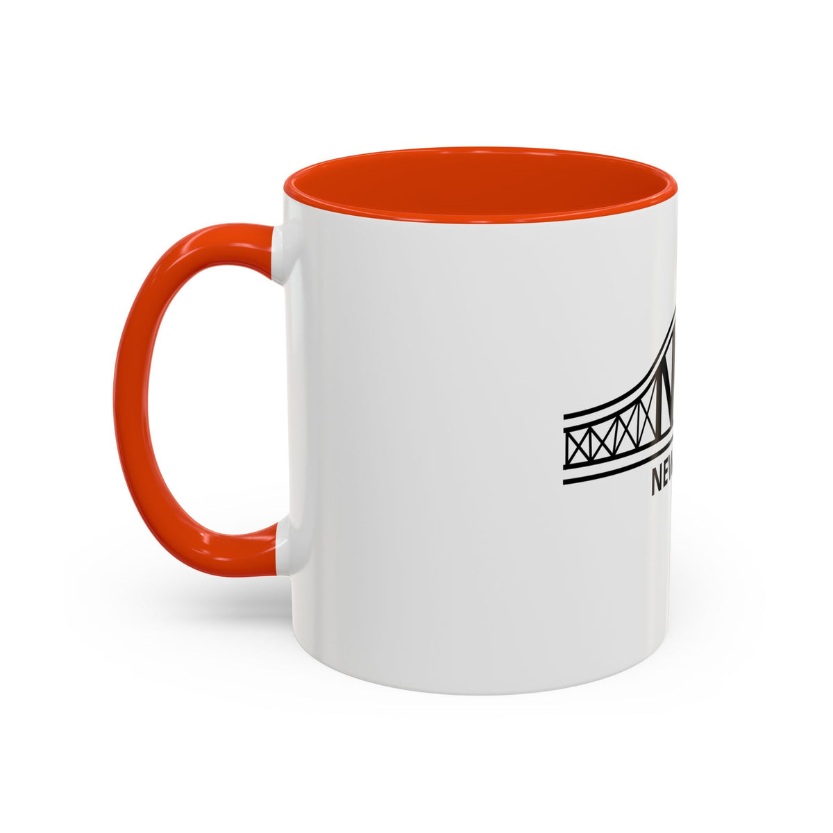 New Jersey Bridge Mug — 11oz & 15oz Color Accent Coffee Cup