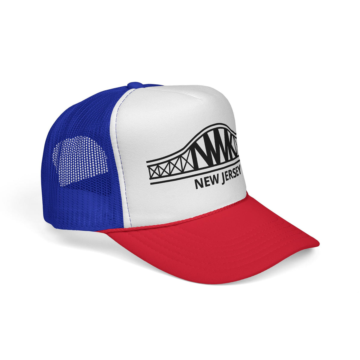 New Jersey Bridge Trucker Cap — Vintage State Landmark Hat