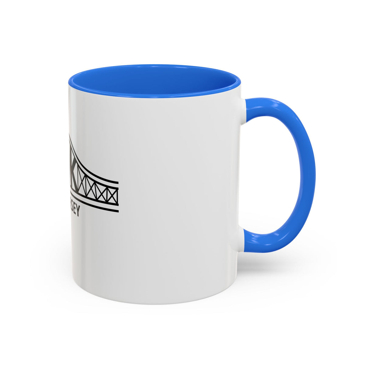 New Jersey Bridge Mug — 11oz & 15oz Color Accent Coffee Cup