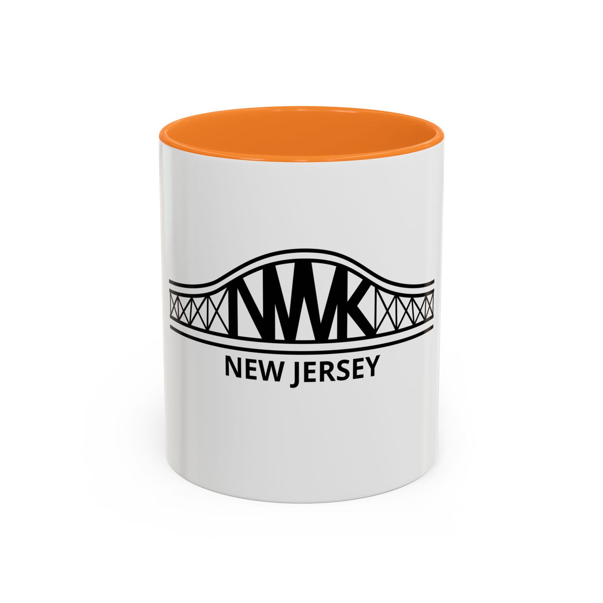 New Jersey Bridge Mug — 11oz & 15oz Color Accent Coffee Cup