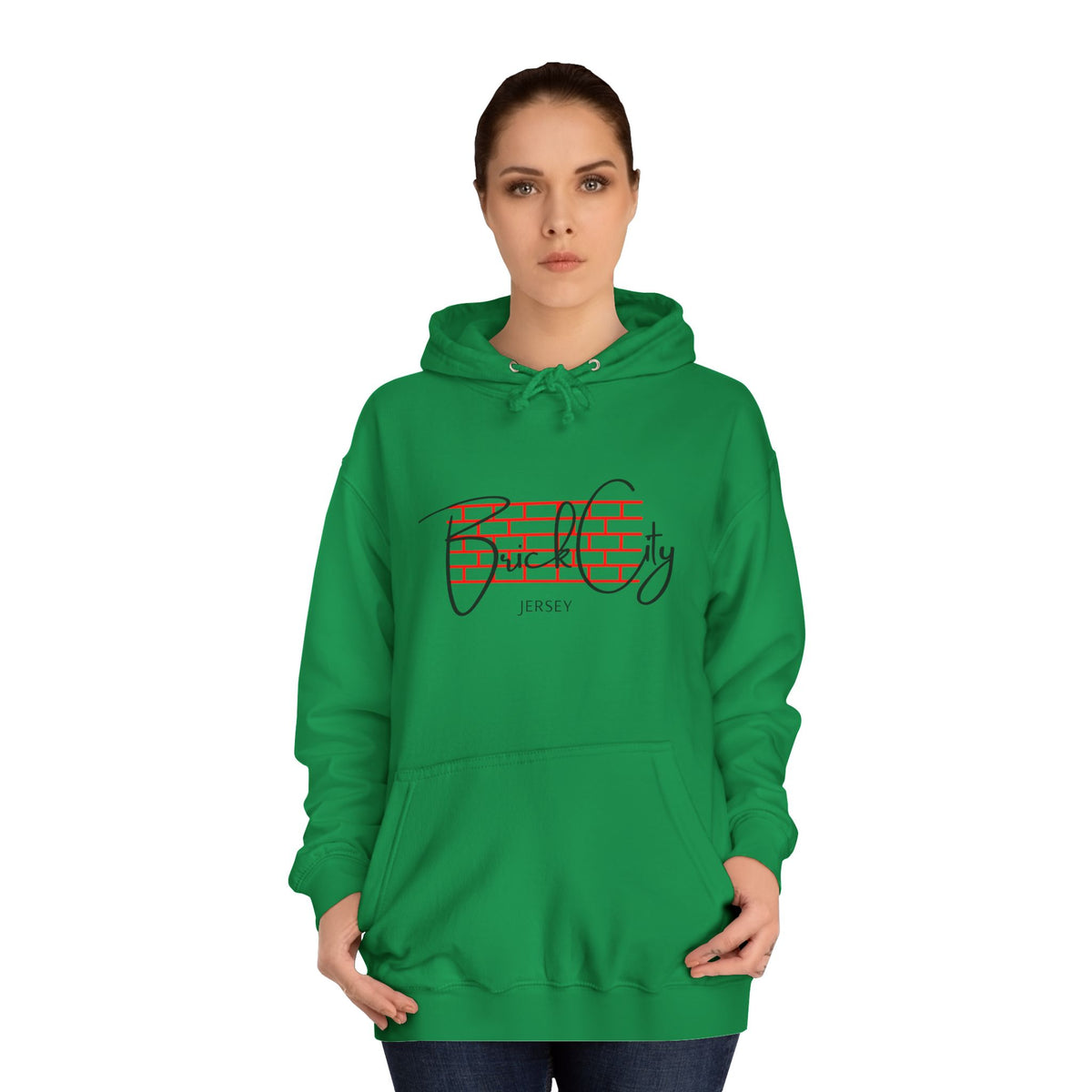 Brick City Hoodie – Retro Grid Script Design