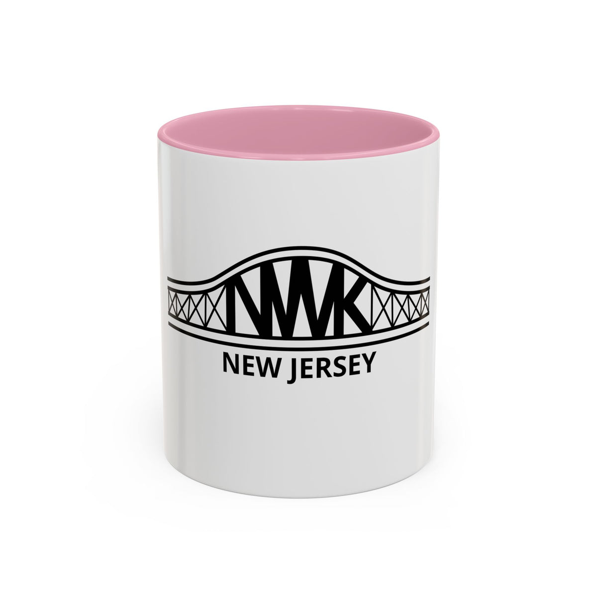 New Jersey Bridge Mug — 11oz & 15oz Color Accent Coffee Cup