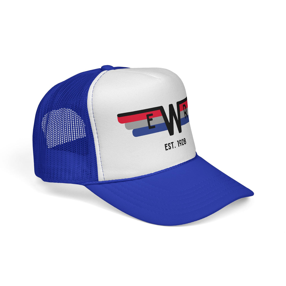 Retro Winged EWR Trucker Hat — Vintage Airline-Inspired Cap (Est. 1928)