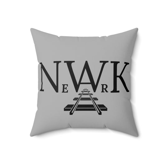 Newark Railroad - Grey Pillow