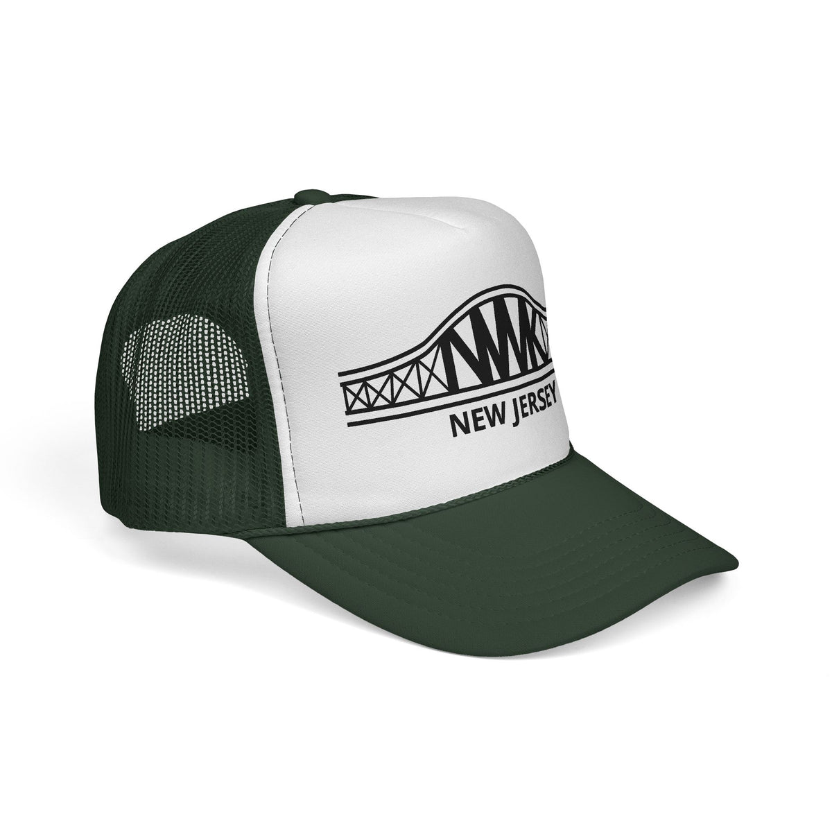 New Jersey Bridge Trucker Cap — Vintage State Landmark Hat