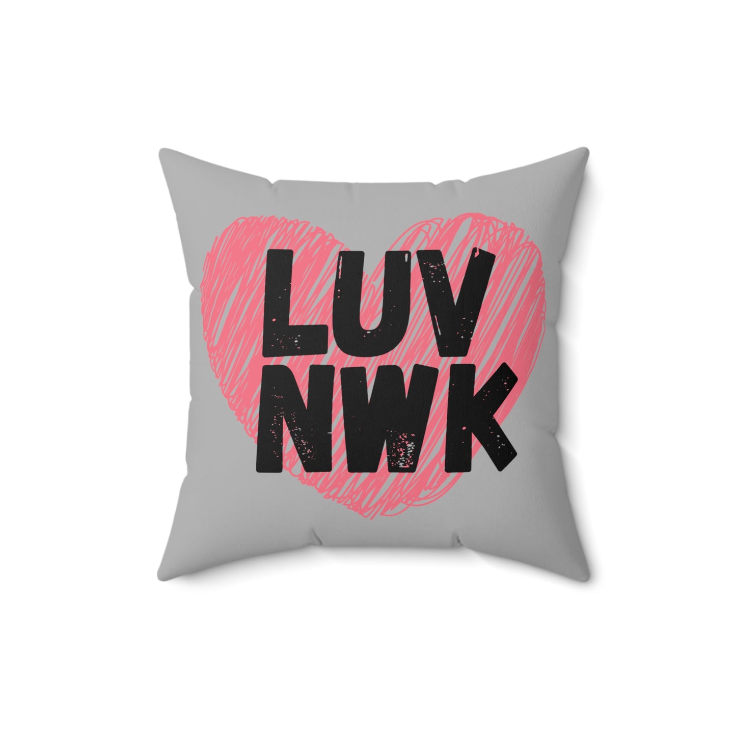 LUV NWK - Grey Pillow