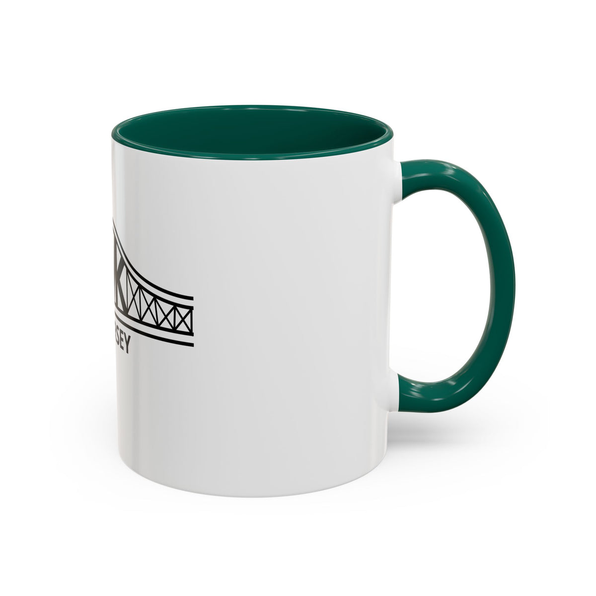 New Jersey Bridge Mug — 11oz & 15oz Color Accent Coffee Cup