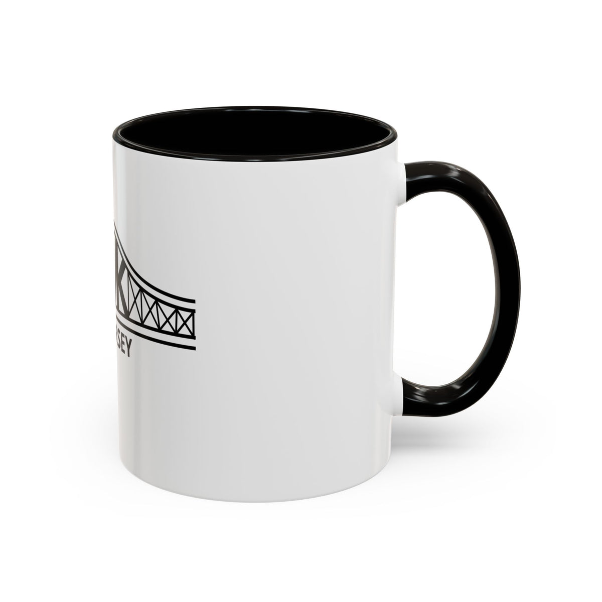 New Jersey Bridge Mug — 11oz & 15oz Color Accent Coffee Cup