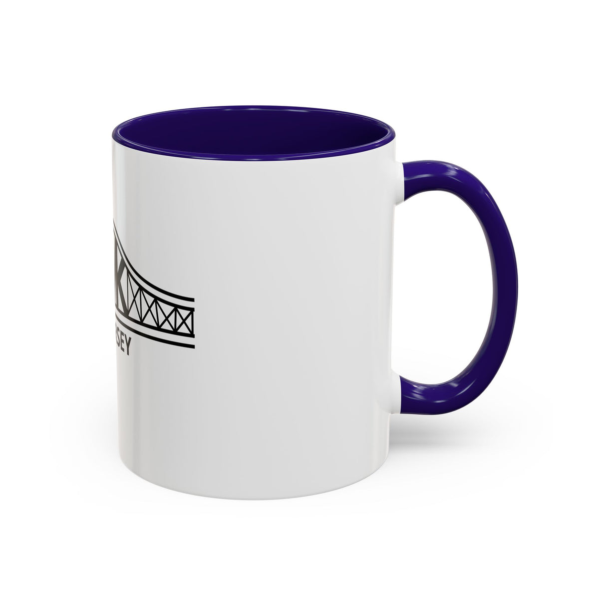 New Jersey Bridge Mug — 11oz & 15oz Color Accent Coffee Cup
