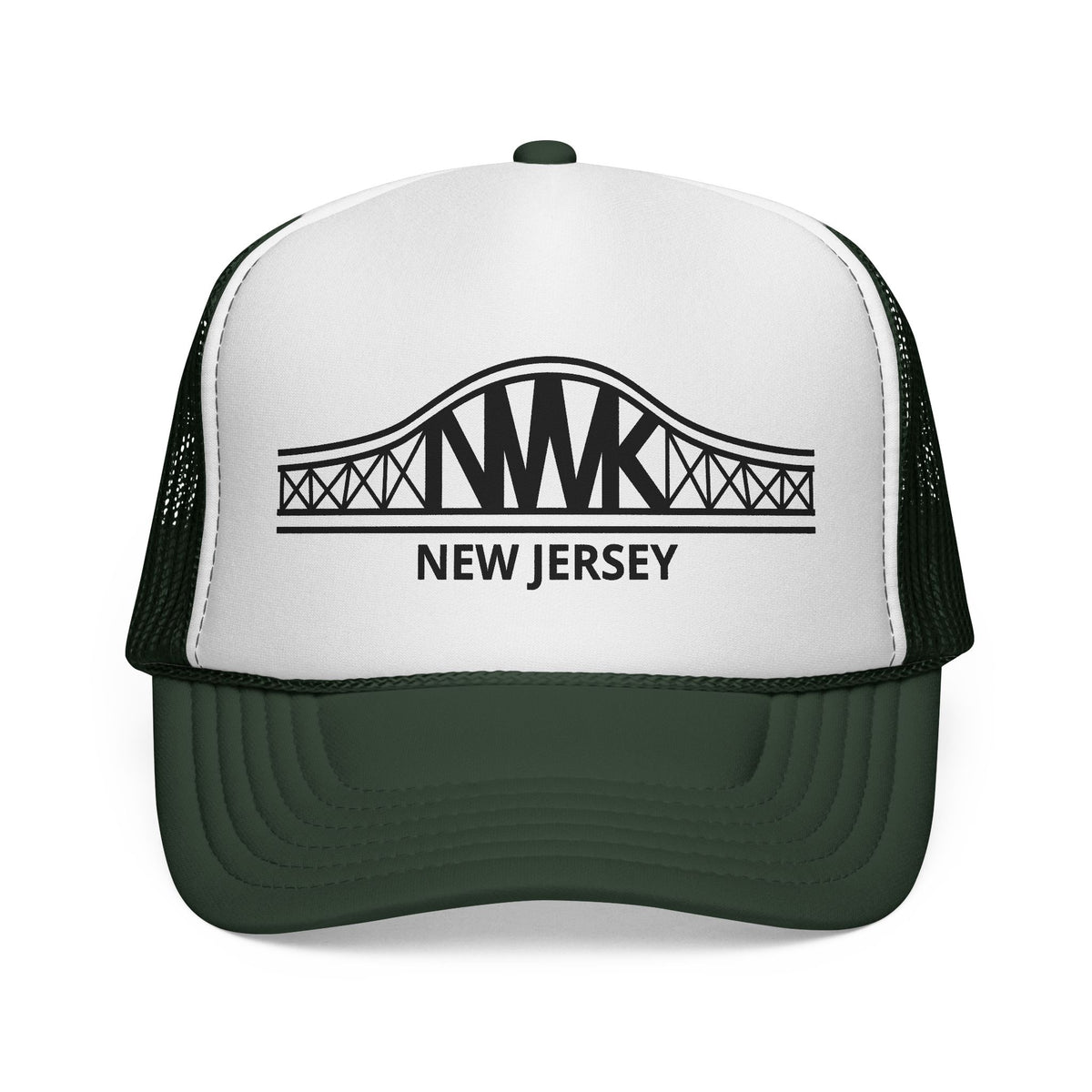 New Jersey Bridge Trucker Cap — Vintage State Landmark Hat