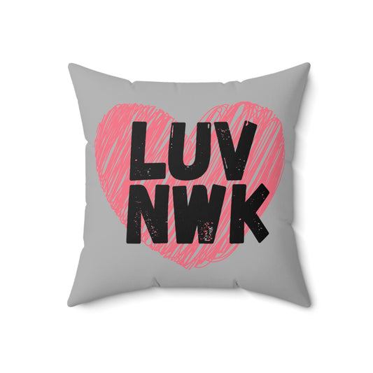 LUV NWK - Grey Pillow