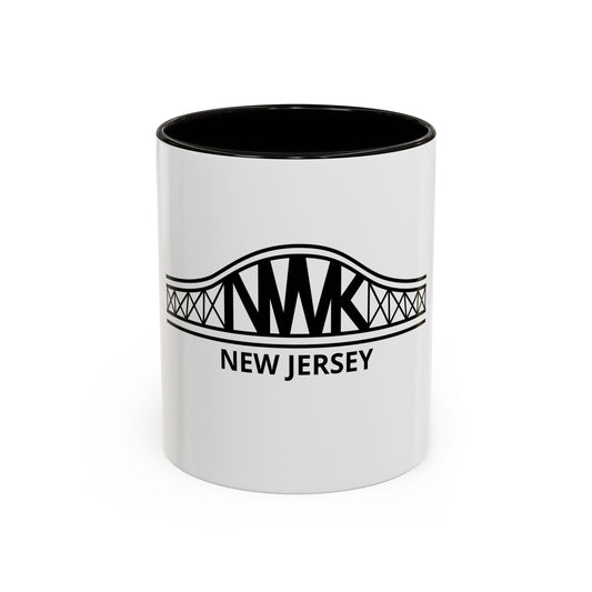 New Jersey Bridge Mug — 11oz & 15oz Color Accent Coffee Cup