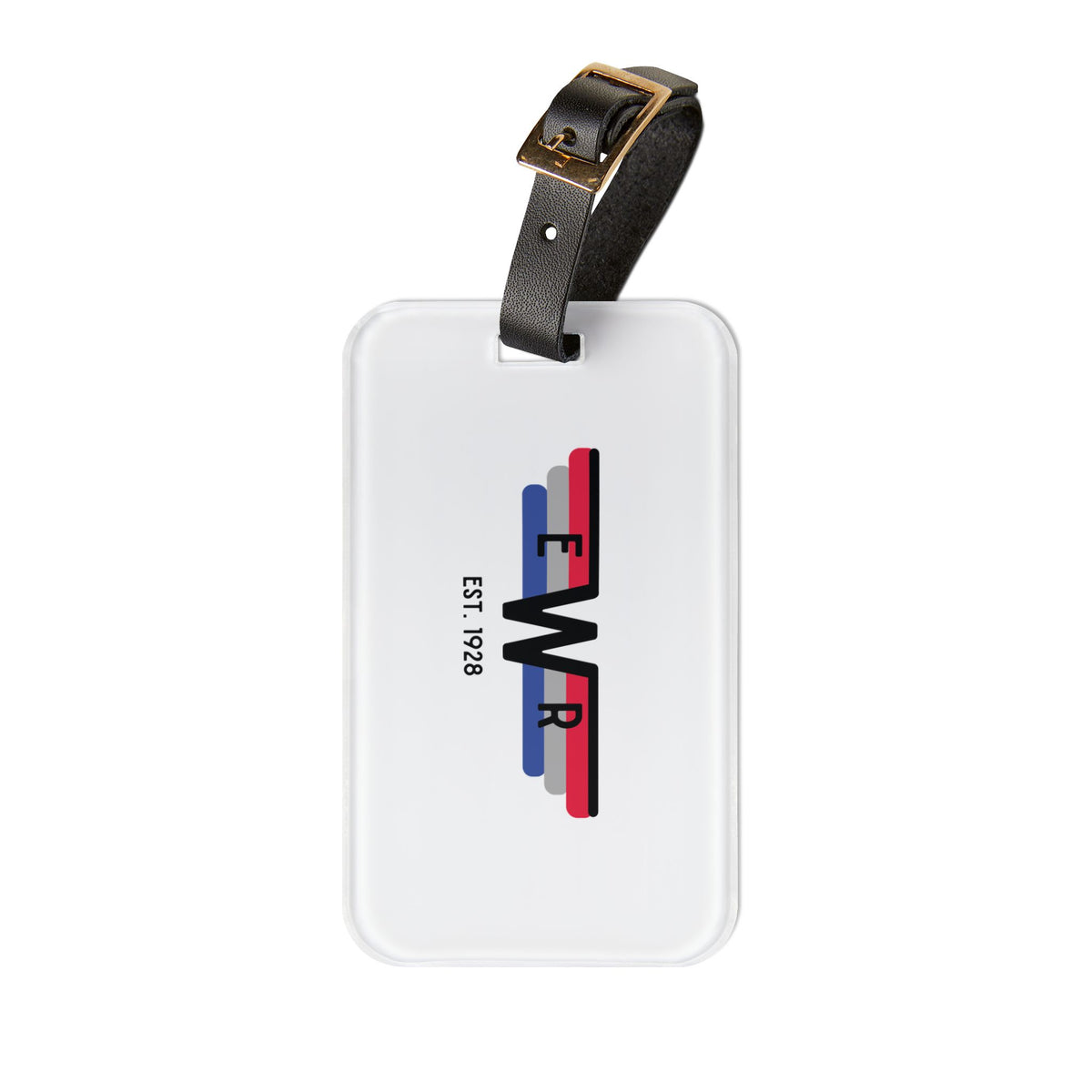 EWR Airport Vintage Stripe Luggage Tag — EST. 1928 Travel ID
