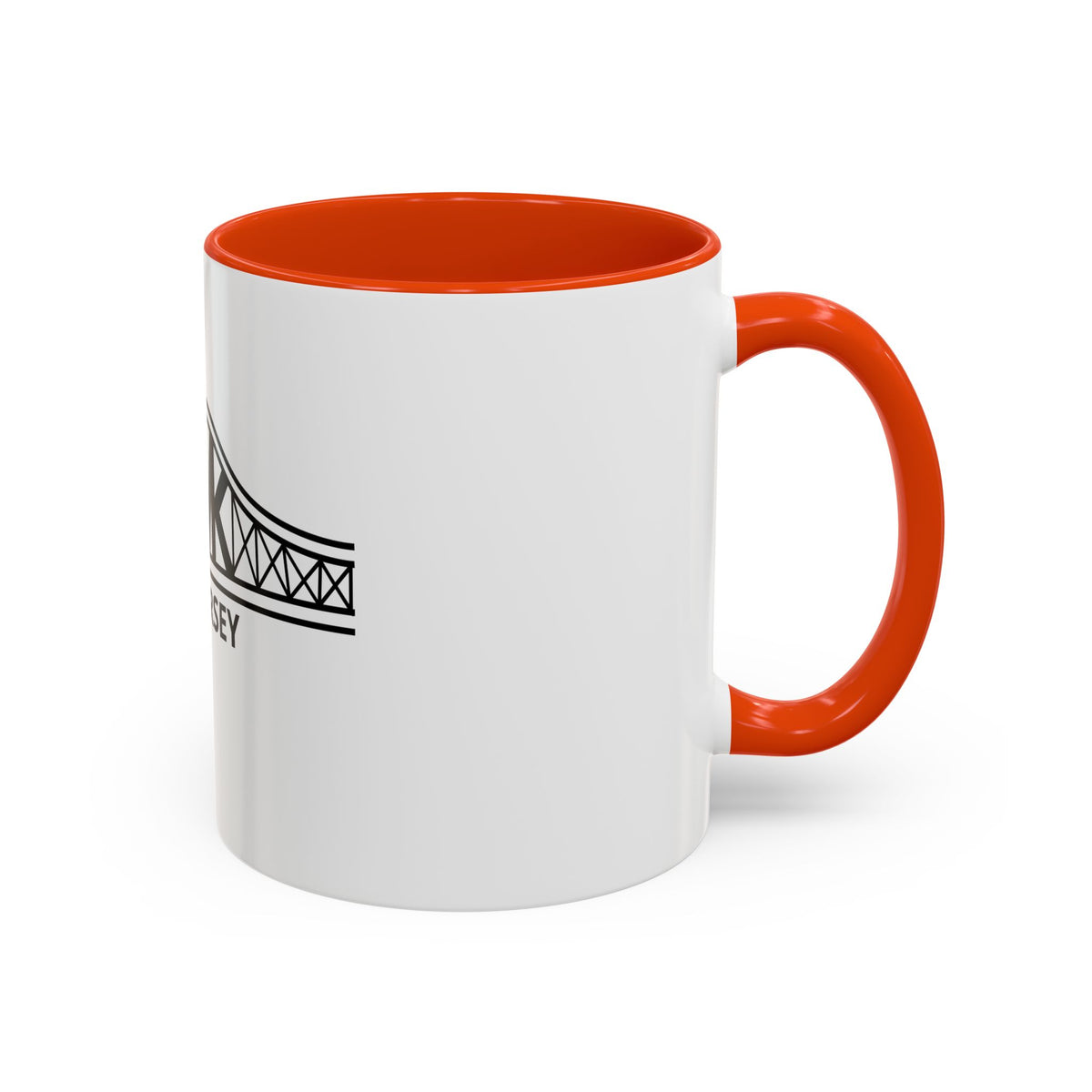 New Jersey Bridge Mug — 11oz & 15oz Color Accent Coffee Cup