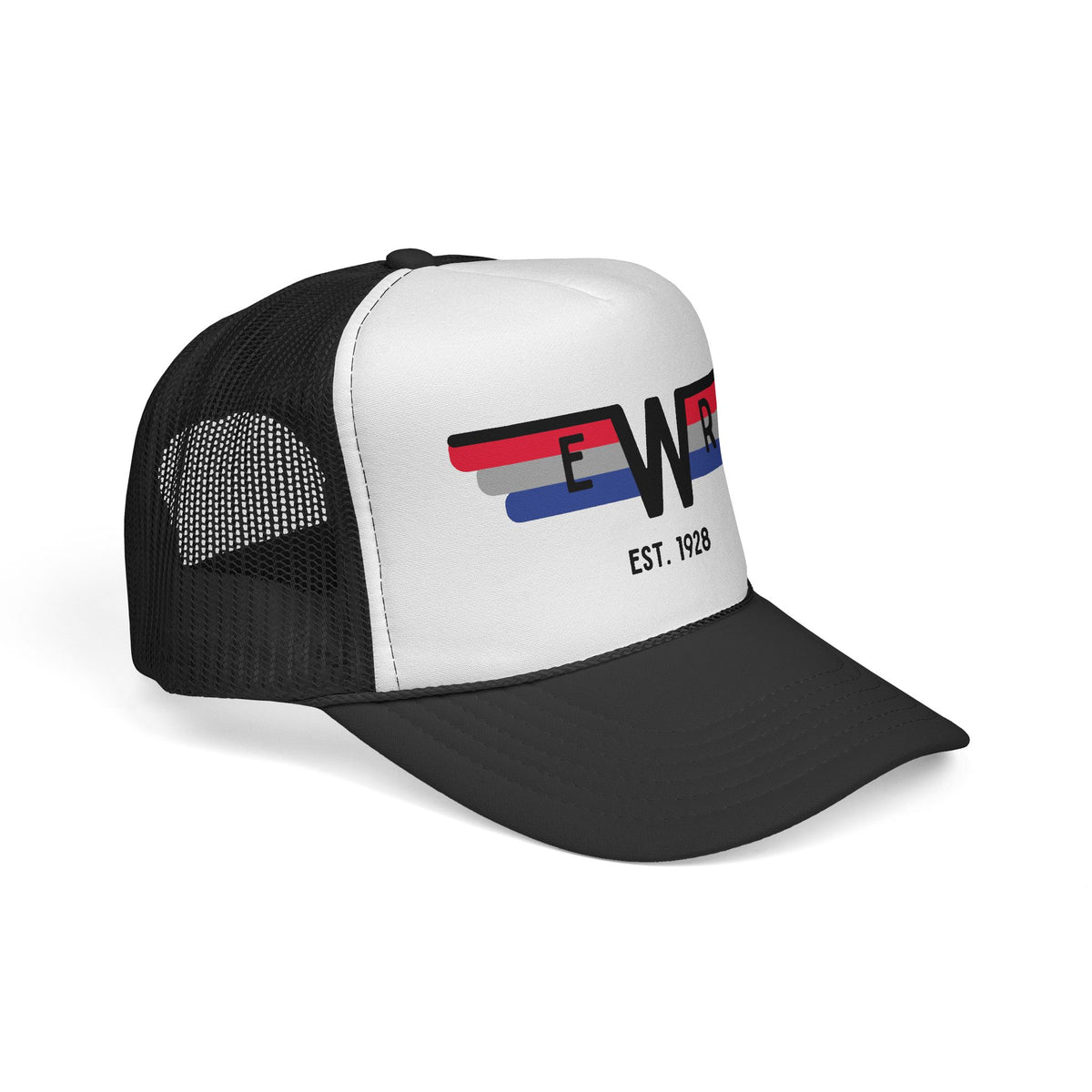 Retro Winged EWR Trucker Hat — Vintage Airline-Inspired Cap (Est. 1928)