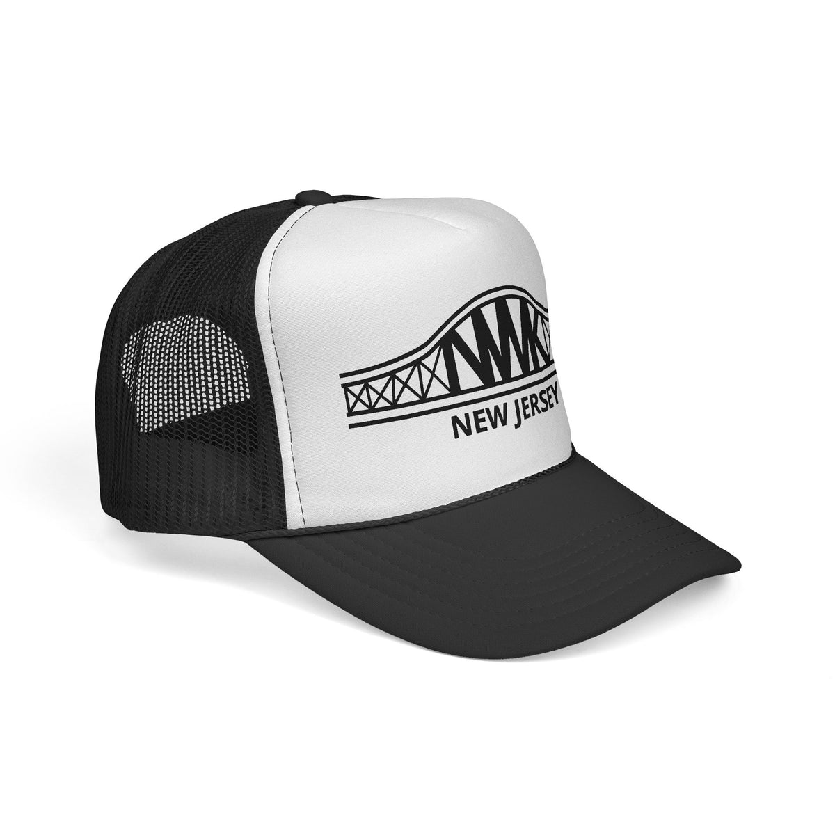 New Jersey Bridge Trucker Cap — Vintage State Landmark Hat