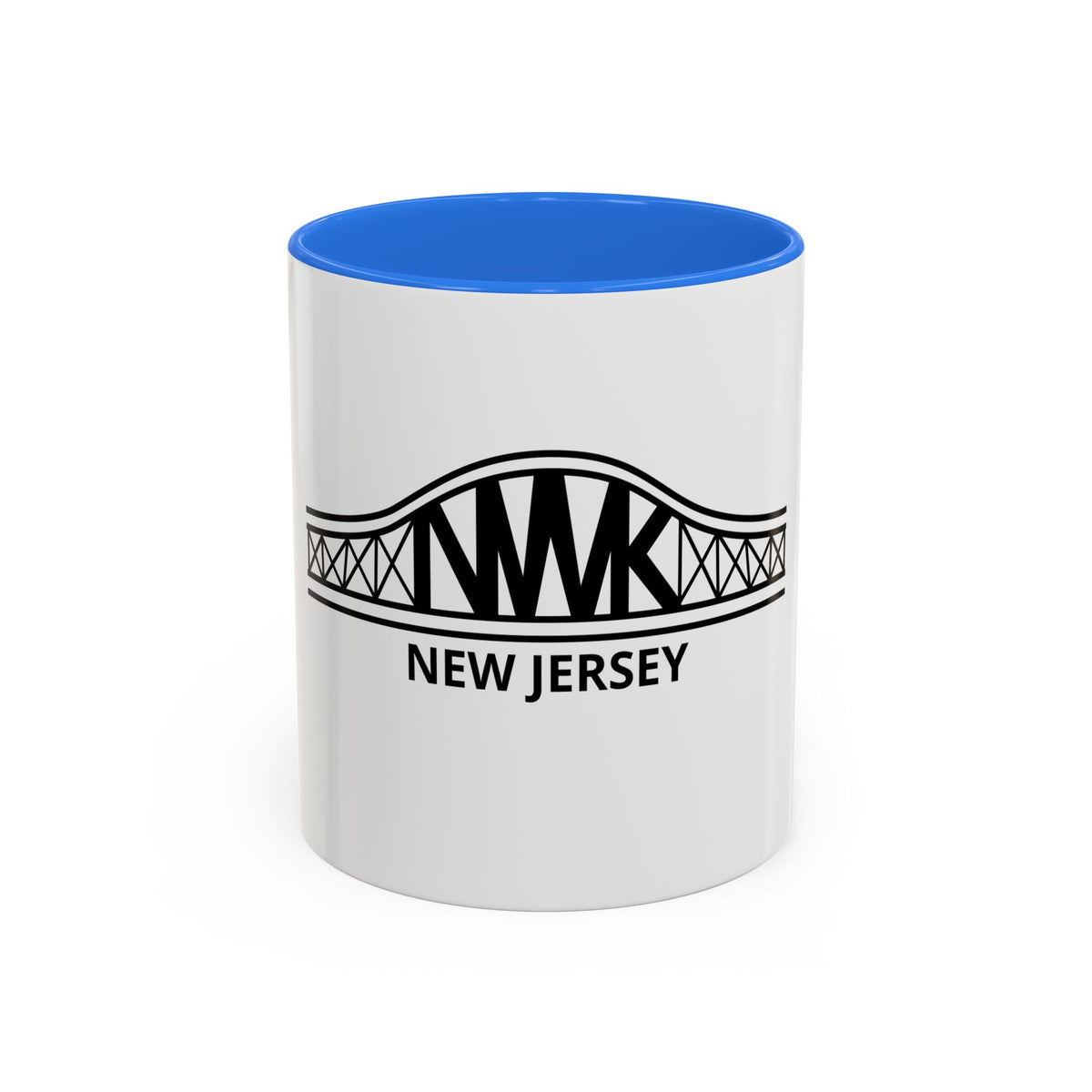 New Jersey Bridge Mug — 11oz & 15oz Color Accent Coffee Cup