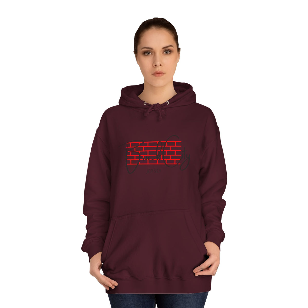 Brick City Hoodie – Retro Grid Script Design