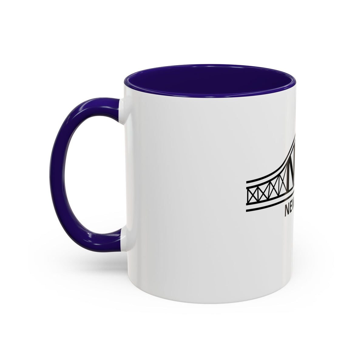 New Jersey Bridge Mug — 11oz & 15oz Color Accent Coffee Cup